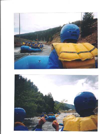 Rafting race in the Downstream Rapids